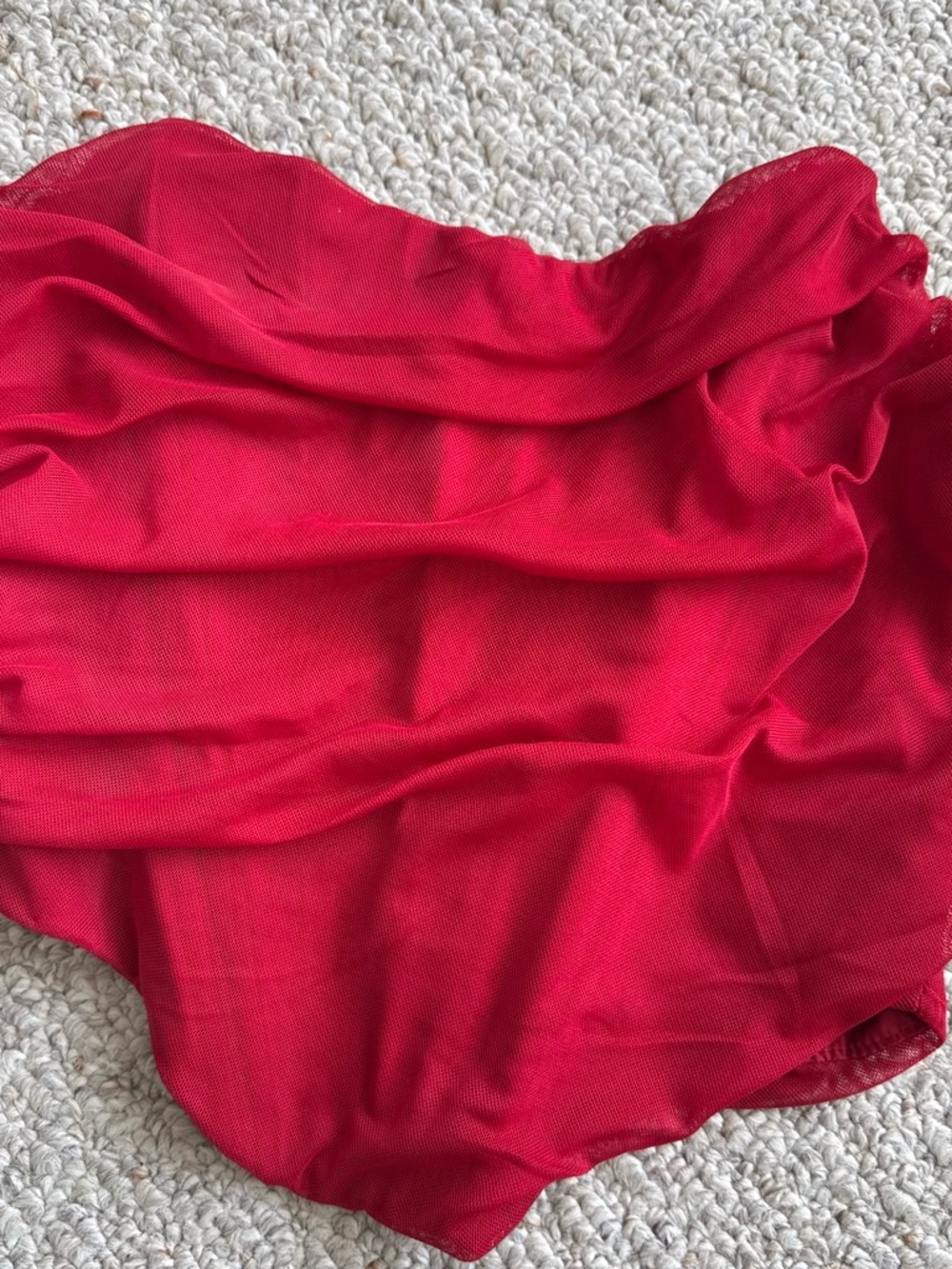 Red corset top